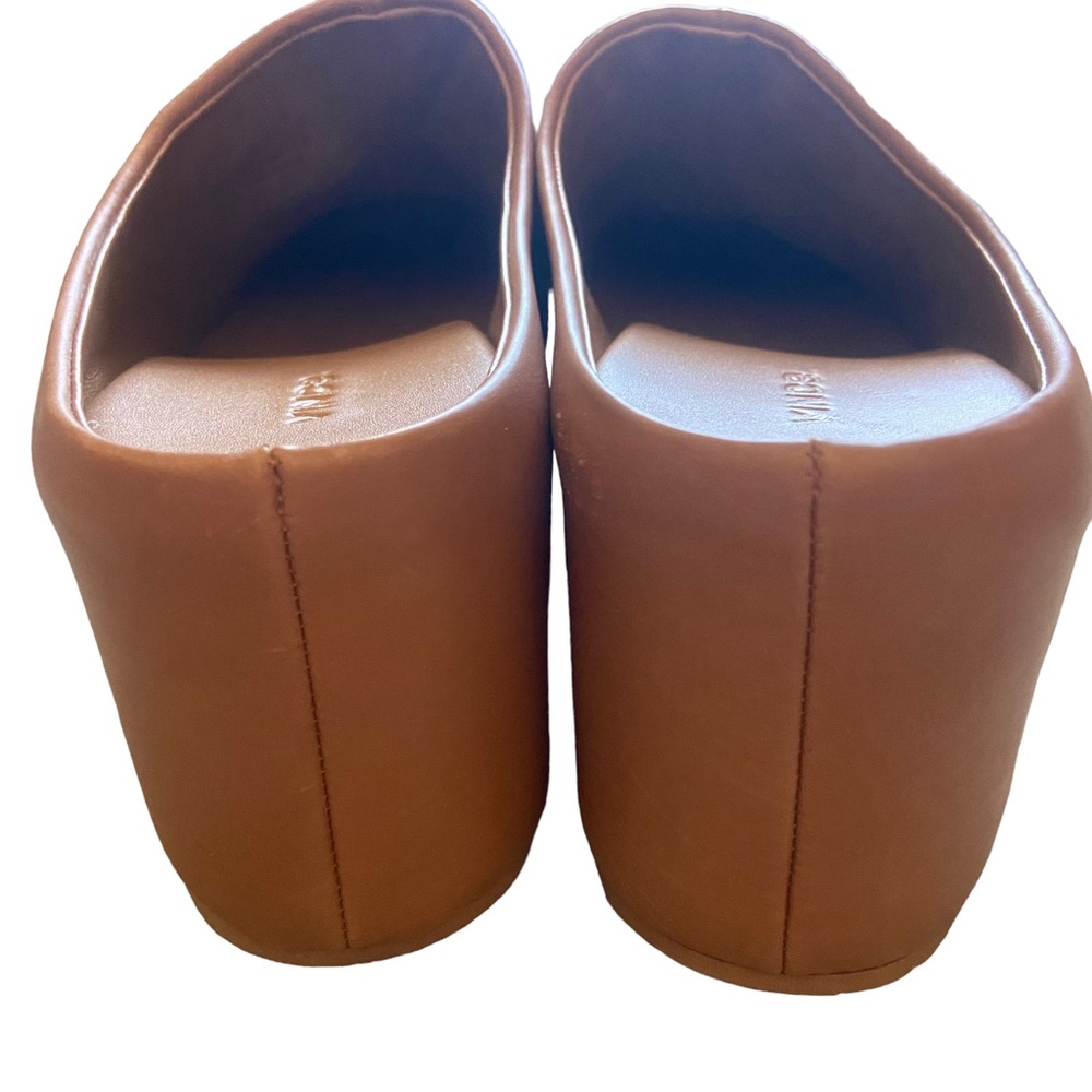 Vince Brown Leather Mules - Picture 7 of 9